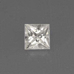 Zaffiro naturale giallo da 0,75 ct, quadrato, VVS-VS