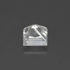Zaffiro naturale bianco da 1,36 ct, quadrato, VS