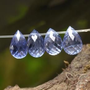 Gemme di Zaffiro Intense Blue  naturale da 2.22 ct, Taglio briolette, VS