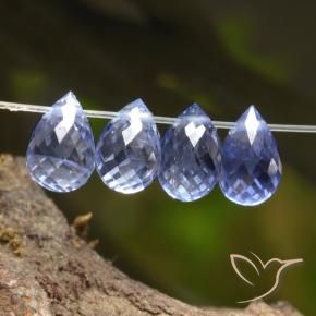 Gemme di Zaffiro Intense Blue  naturale da 2.22 ct, Taglio briolette, VS