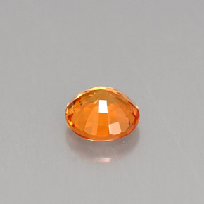 Zaffiro naturale arancione da 0,54 ct, taglio rotondo, VS