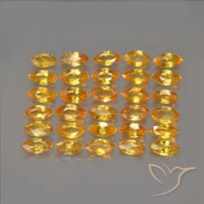 3.36ctw Naturale Arancio intenso-OroG Zaffiro, Taglio marquise, VVS-VS