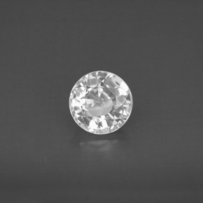Zaffiro naturale bianco da 1,13 ct, taglio rotondo, VS