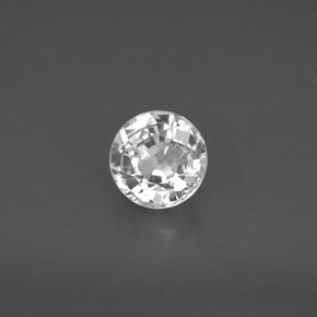 Zaffiro naturale bianco da 1,13 ct, taglio rotondo, VS