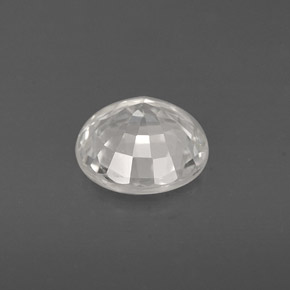 Zaffiro naturale bianco da 1,09 ct, taglio rotondo, VS