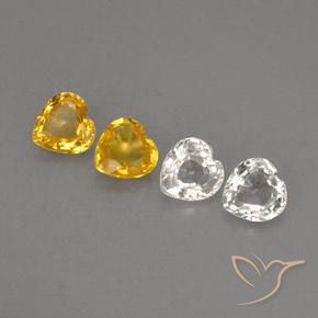 Zaffiro naturale multicolore da 1,16 ct, a forma di cuore, VVS-VS