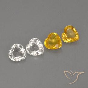 Zaffiro naturale multicolore da 1,16 ct, a forma di cuore, VVS-VS