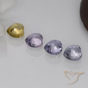 Zaffiro naturale multicolore da 1,51 ct, a forma di cuore, VVS-VS
