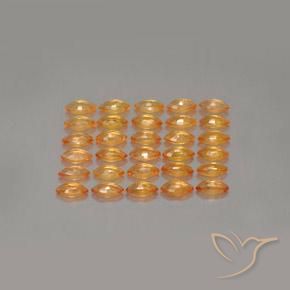 Gemme di Zaffiro Arancione brillante naturale da 2.72 ct, Taglio marquise, VS