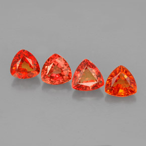 Zaffiro naturale arancione da  ct, trillion, VVS-VS