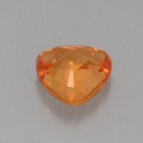 Zaffiro naturale arancione da 0,93 ct, trillion, VVS-VS
