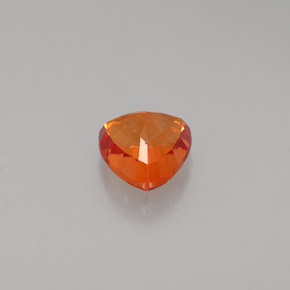 Zaffiro naturale arancione da 0,97 ct, trillion, VS