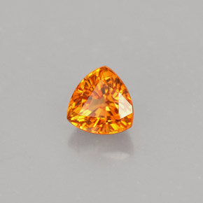 Zaffiro naturale arancione da 1,05 ct, trillion, VVS-VS