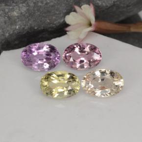 Zaffiro naturale multicolore da 2,75 ct, taglio ovale, VVS-VS