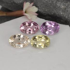 Zaffiro naturale multicolore da 2,75 ct, taglio ovale, VVS-VS