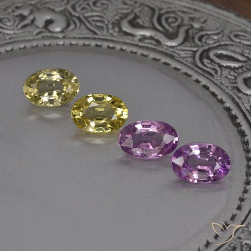 Zaffiro naturale multicolore da 2,15 ct, taglio ovale, VVS-VS