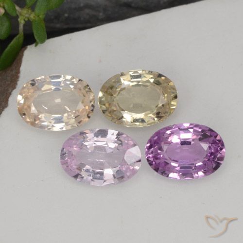 Zaffiro naturale multicolore da 2,17 ct, taglio ovale, VVS-VS