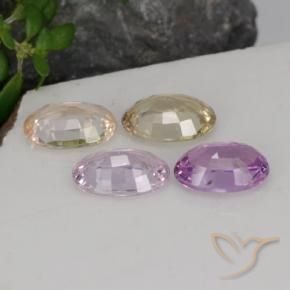 Zaffiro naturale multicolore da 2,17 ct, taglio ovale, VVS-VS