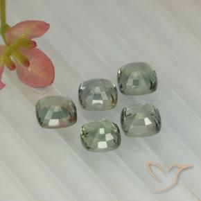 Zaffiro naturale verde da 2,66 ct, taglio a cuscino, VVS-VS
