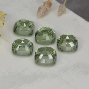 Zaffiro naturale verde da 2,51 ct, taglio a cuscino, VVS-VS