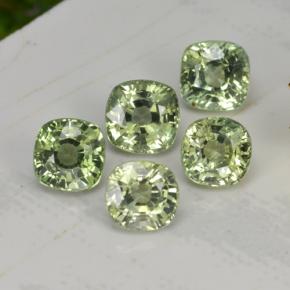 Zaffiro naturale verde da 2,70 ct, taglio a cuscino, VVS-VS