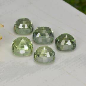 Zaffiro naturale verde da 2,70 ct, taglio a cuscino, VVS-VS