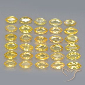 Zaffiro naturale giallo da 3,68 ct, marchesa, VVS-VS