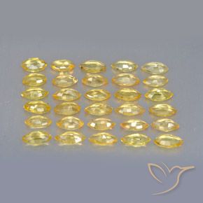 Zaffiro naturale giallo da 3,68 ct, marchesa, VVS-VS
