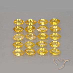 Zaffiro naturale giallo da 2,53 ct, marchesa, VVS-VS