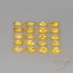 Zaffiro naturale giallo da 2,53 ct, marchesa, VVS-VS