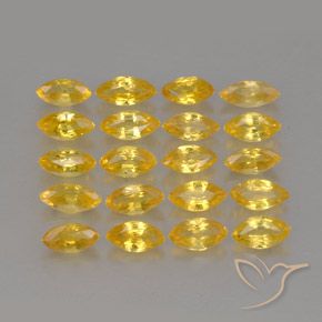 Zaffiro naturale giallo da 2,26 ct, marchesa, VVS-VS