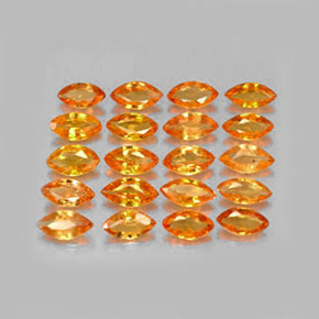 Zaffiro naturale arancione da  ct, marchesa, VVS-VS