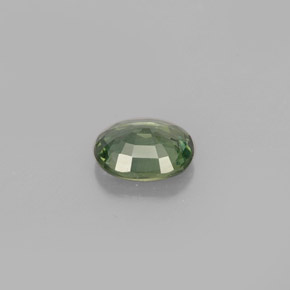 Zaffiro naturale verde da 0,71 ct, taglio ovale, VVS-VS