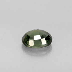 Zaffiro naturale verde da 0,79 ct, taglio ovale, VVS-VS