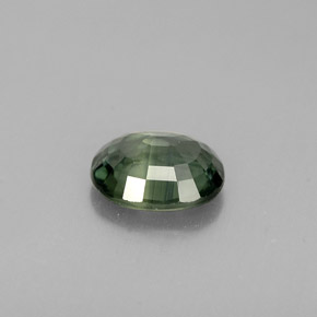 Zaffiro naturale verde da 0,76 ct, taglio ovale, VS