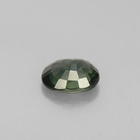Zaffiro naturale verde da 0,70 ct, taglio ovale, VS