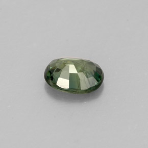 Zaffiro naturale verde da 0,69 ct, taglio ovale, VS
