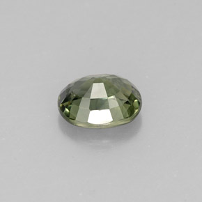 Zaffiro naturale verde da 0,87 ct, taglio ovale, VS