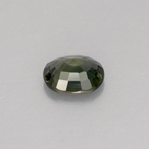 Zaffiro naturale verde da 0,76 ct, taglio ovale, VS