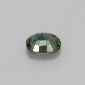 Zaffiro naturale verde da 0,81 ct, taglio ovale, VS