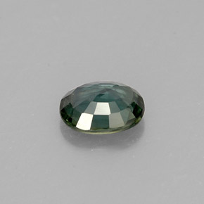 Zaffiro naturale verde da 0,78 ct, taglio ovale, VS