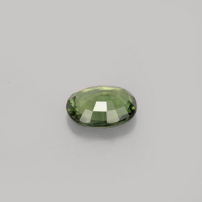 Zaffiro naturale verde da 0,68 ct, taglio ovale, VVS-VS
