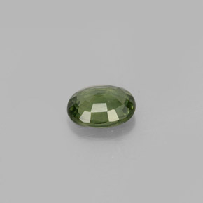 Zaffiro naturale verde da 0,61 ct, taglio ovale, VVS-VS