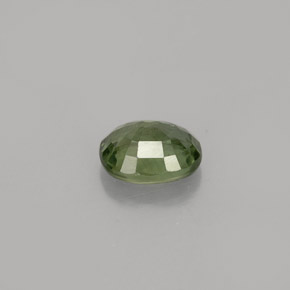 Zaffiro naturale verde da 0,82 ct, taglio ovale, VS