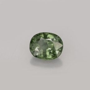 Zaffiro naturale verde da 1,04 ct, taglio ovale, VS