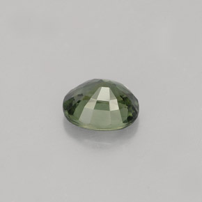 Zaffiro naturale verde da 1,04 ct, taglio ovale, VS