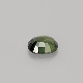 Zaffiro naturale verde da 0,83 ct, taglio ovale, VS
