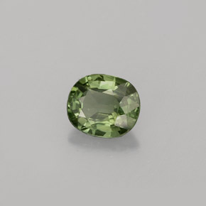 Zaffiro naturale verde da 0,89 ct, taglio ovale, VS
