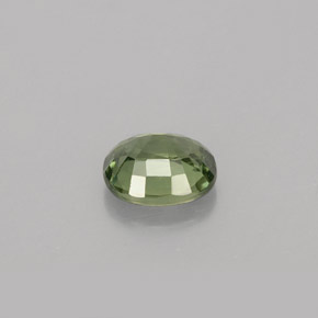 Zaffiro naturale verde da 0,89 ct, taglio ovale, VS