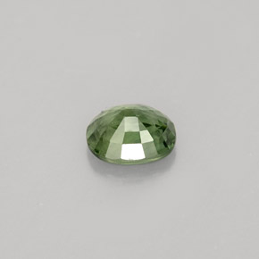 Zaffiro naturale verde da 0,84 ct, taglio ovale, VS